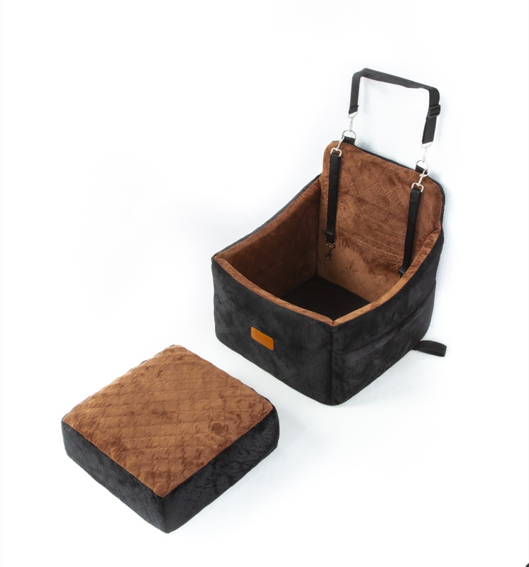 Assento P - Preto e Marrom ângulo 2